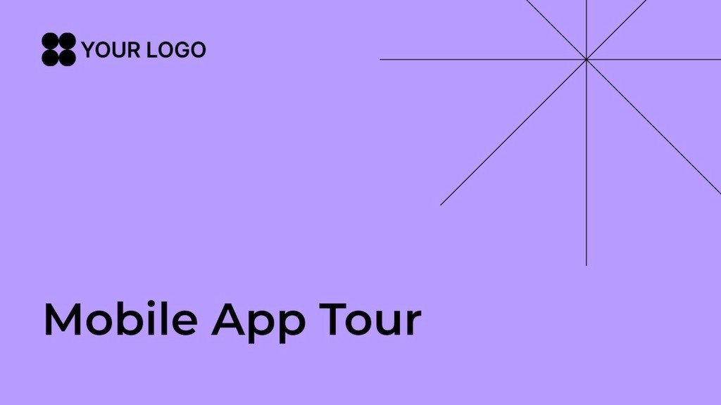 Mobile app tour template