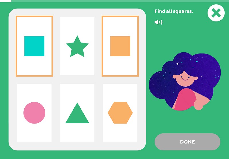 Basic shapes: find all squares
