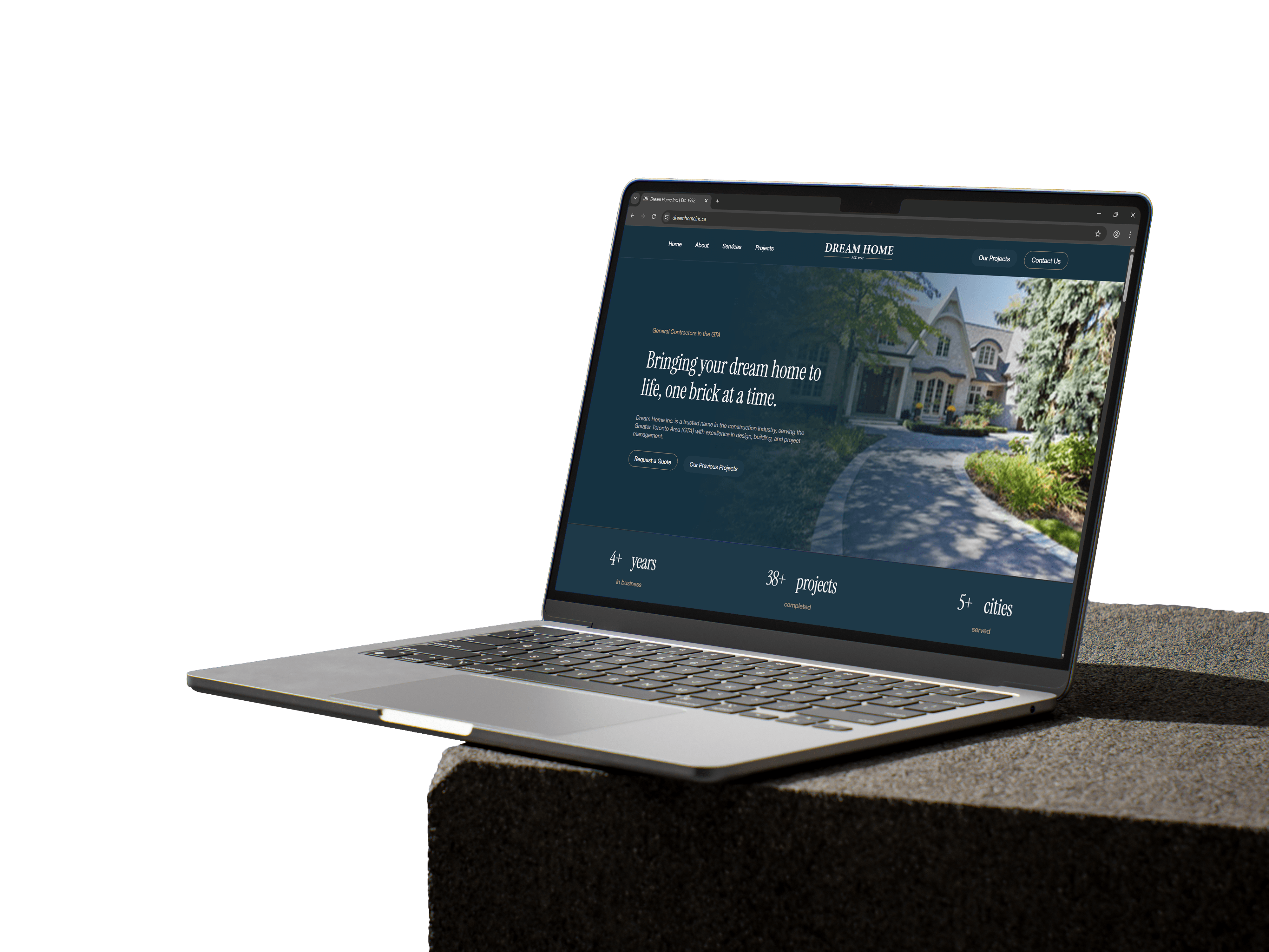 Web Design Mockup Example