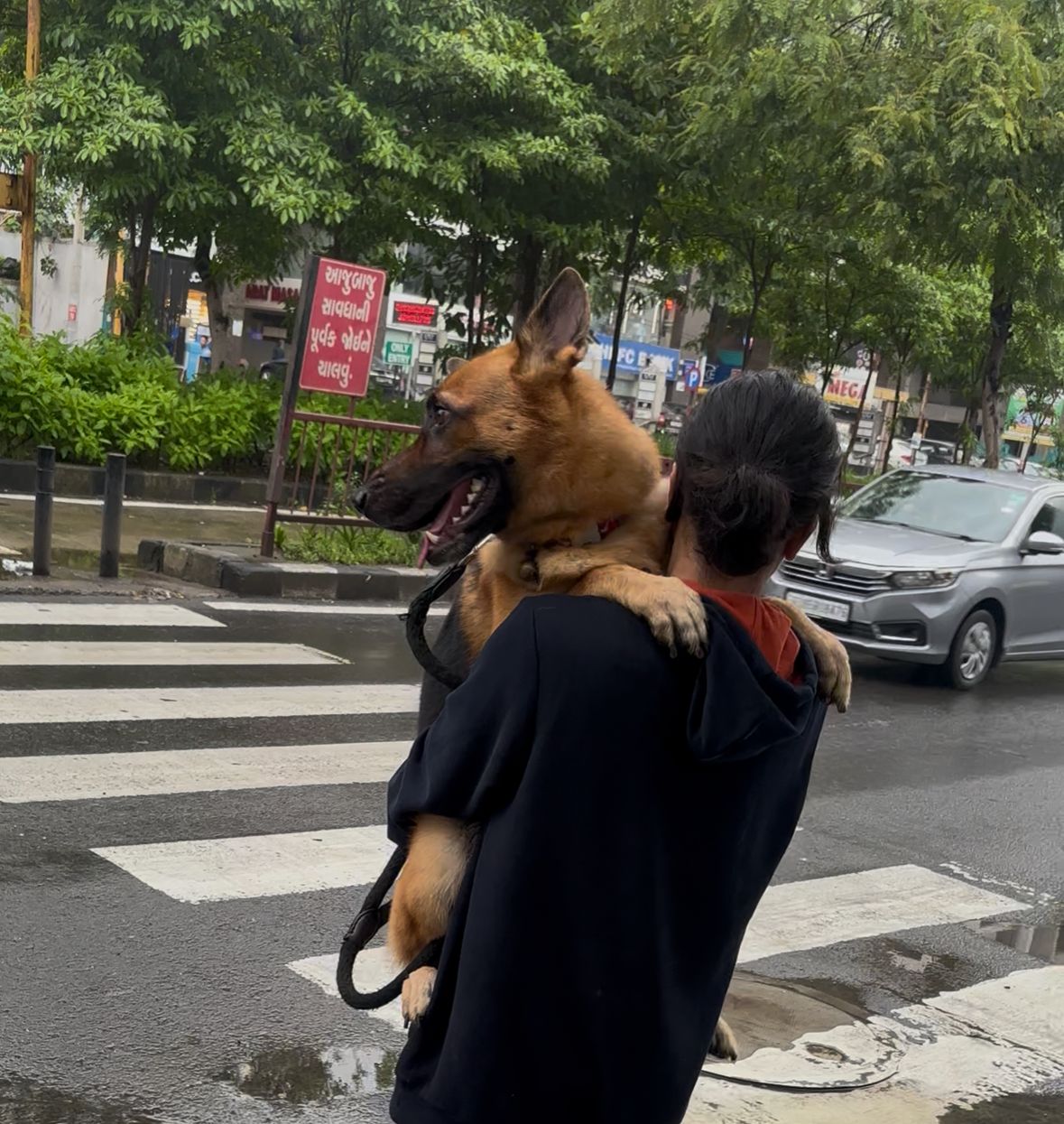 Una persona con una camiseta negra y pantalones de color claro está de pie en la cima rocosa de una montaña al atardecer, sosteniendo una cámara frente a su cara para tomar una foto. Un mar de nubes se extiende detrás de ellos, iluminado por la luz dorada del sol poniente.