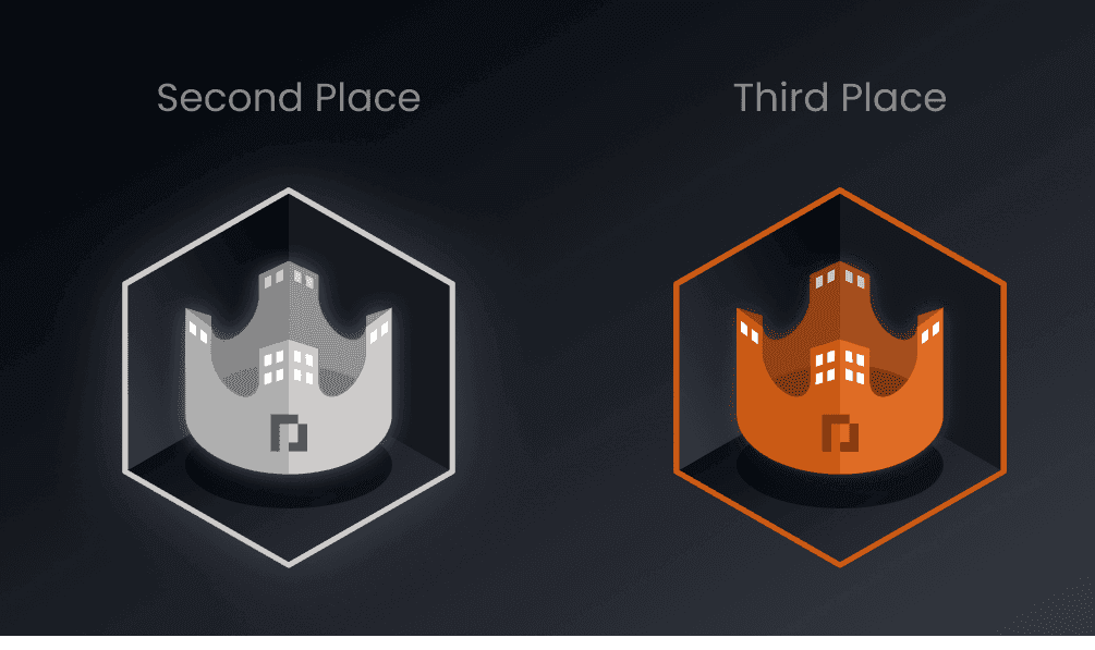 Parcl Real Estate Royale: #2 Victory Badge and #3 Victory Badge