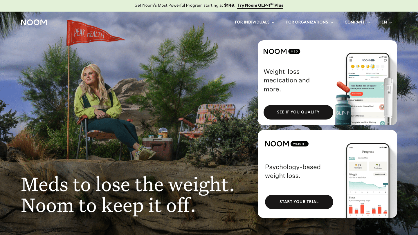 Noom weight management app with AI coaching
