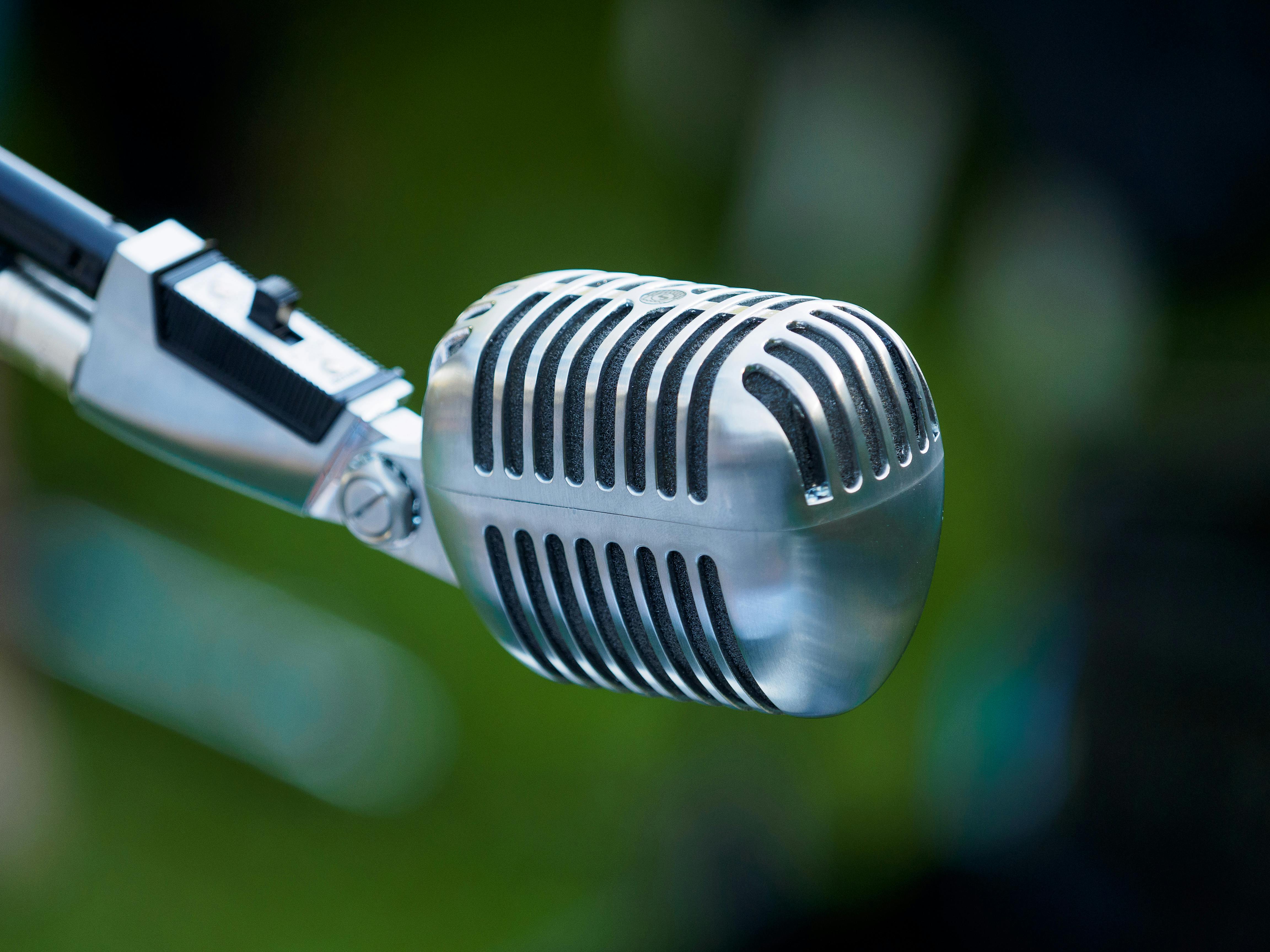 Photo of a Metal Microphone