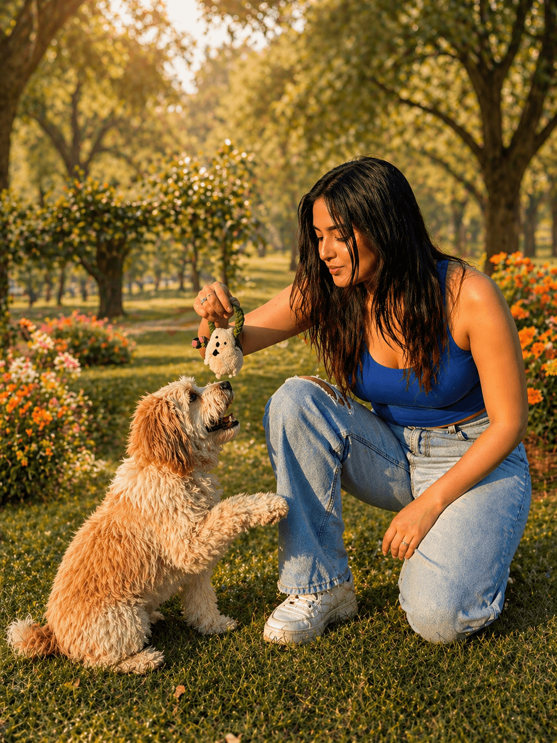 team workspace with people working