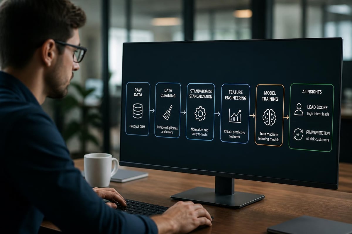 AI data pipeline from HubSpot