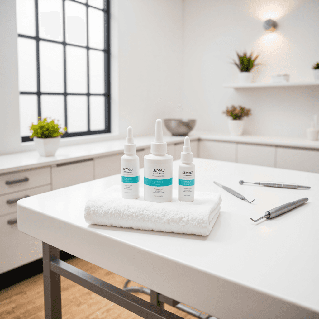 product photography of dental composite material