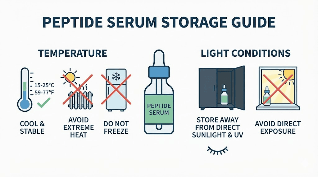 Proper peptide serum storage conditions guide