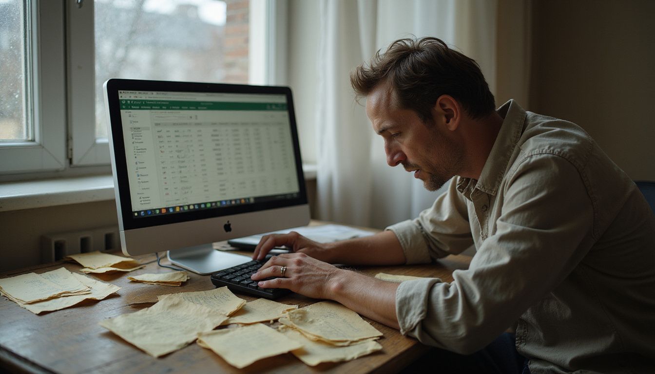 Man managing finances - What Are Spreadsheets Used For