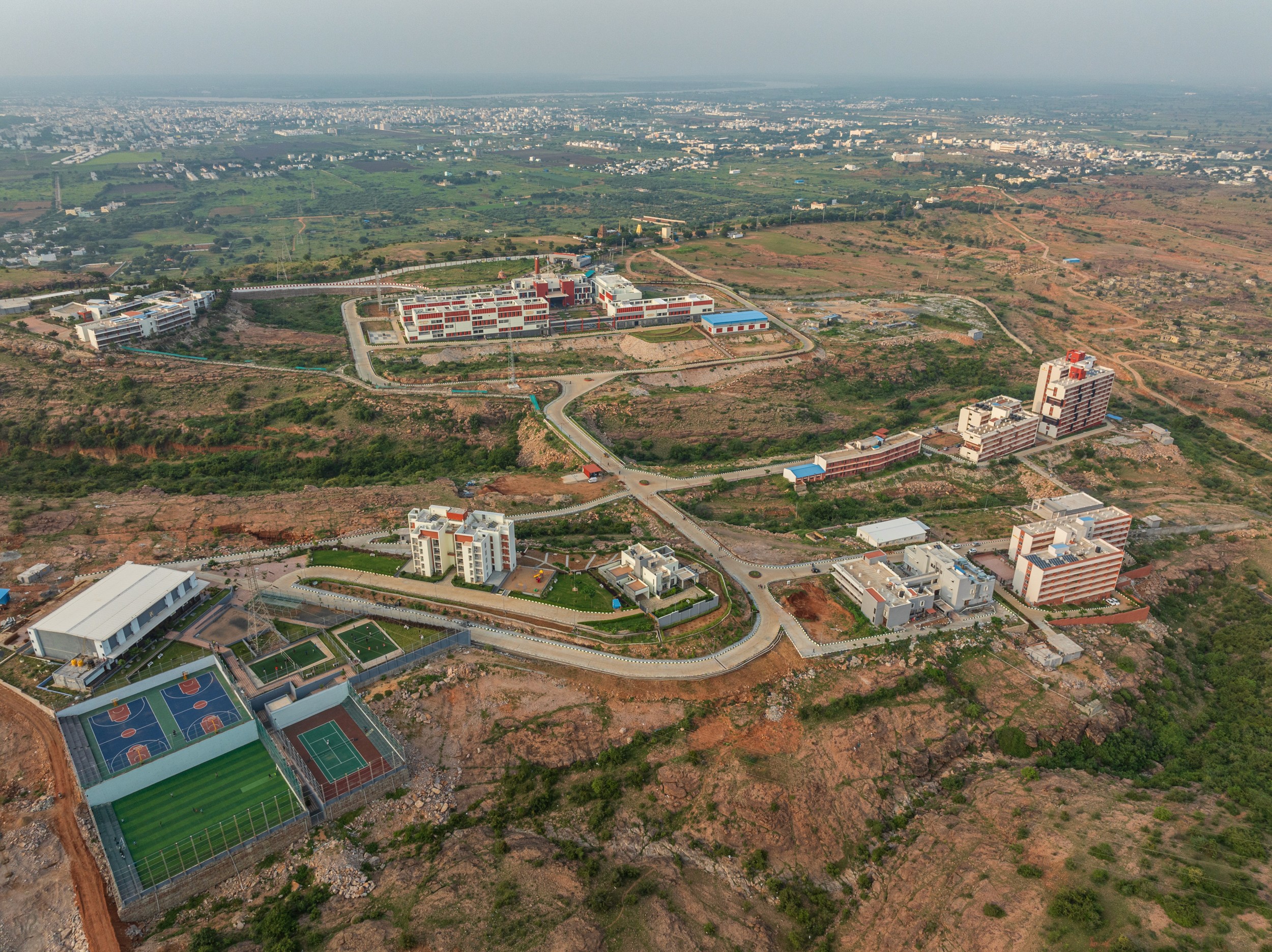 IIITDM Kurnool designed by Urbanframe. Architecture photography by Ekansh Goel, Studio Recall.