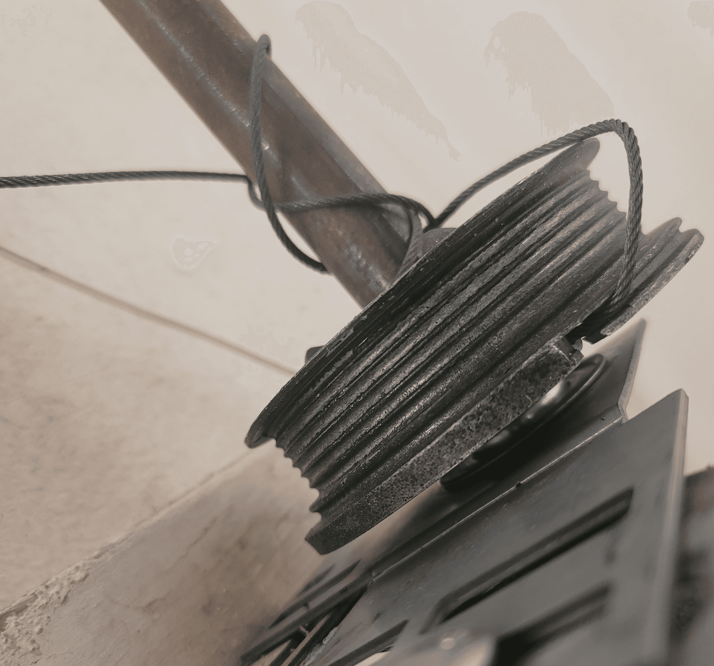 damaged garage door cables