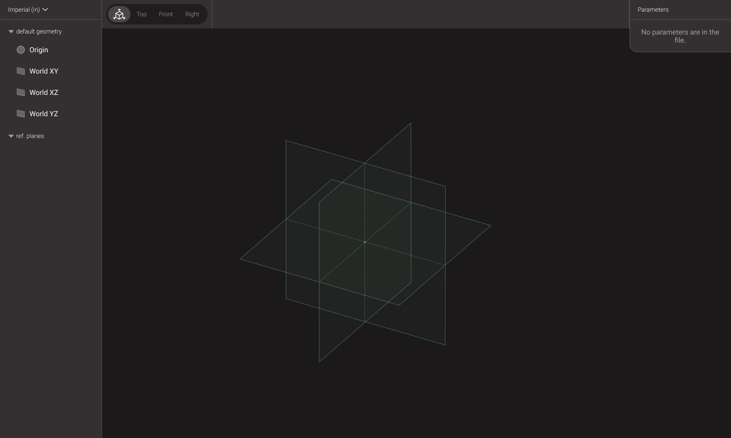 First Iteration of Torus, a browser-based parametric CAD platform