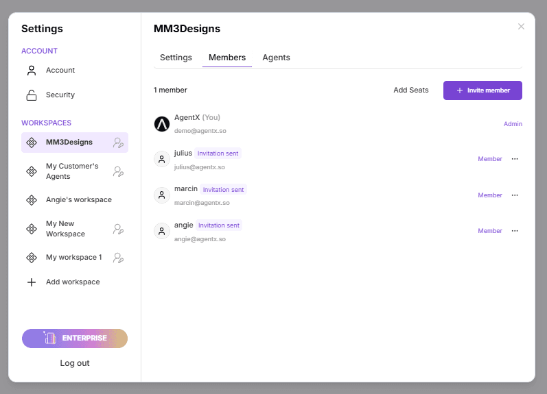 how to add user to workspace