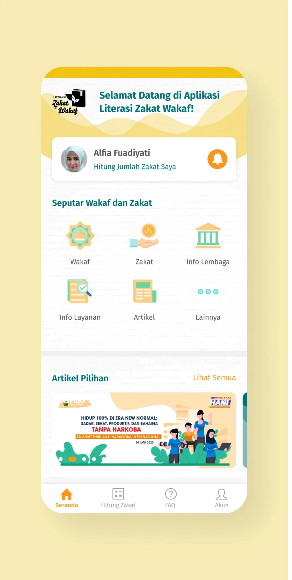 Palm trees frame a dramatic mountain valley landscape