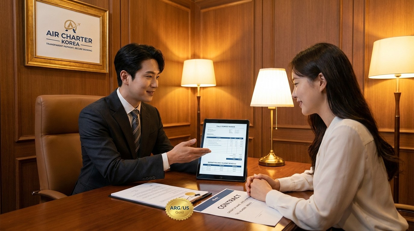 ACK private jet payment guidance integrated — deposit balance split, itemized lines, corporate invoice, verified operators, cancellation terms, transparent payment 2026