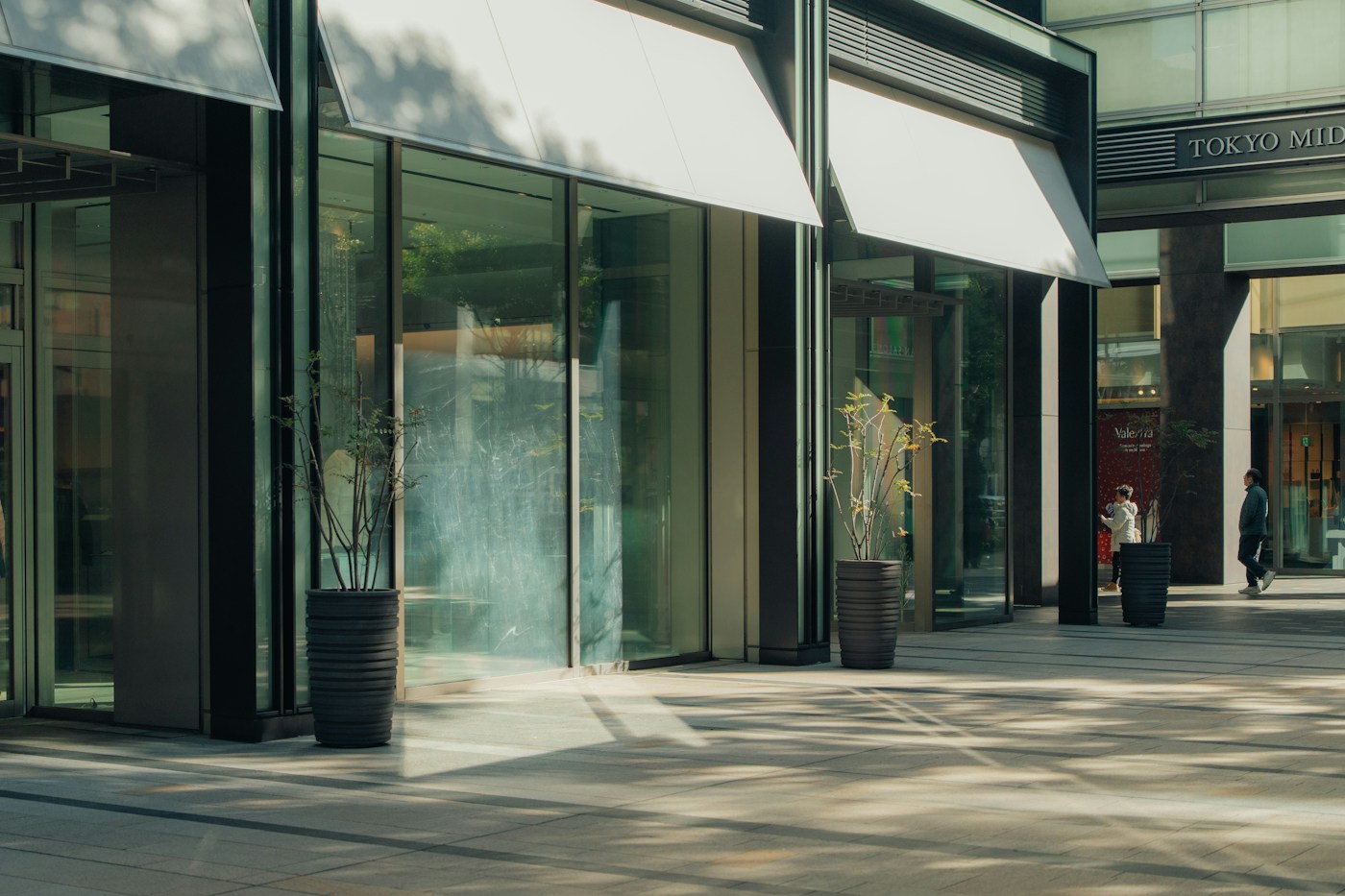 Clean commercial storefront exterior