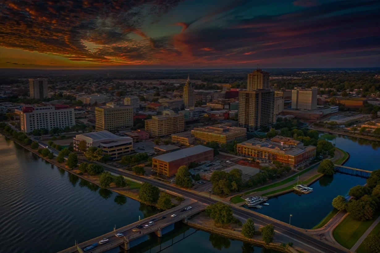 Aerial view of Stockton, California, where Schwinghamer Law serves personal injury clients