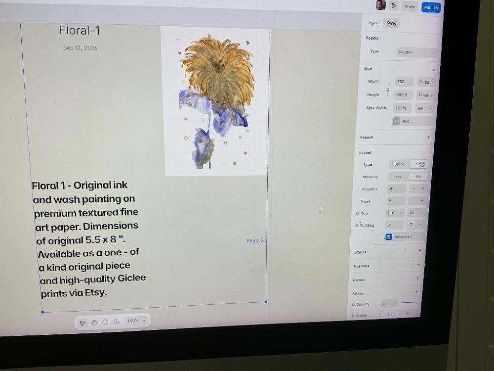 Visually searched image