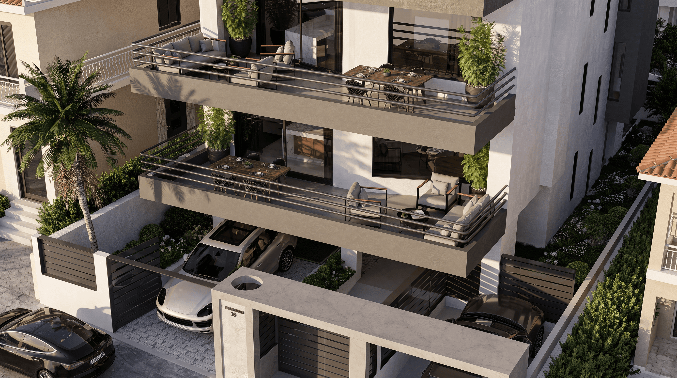 Alimos exterior architectural visualisation 4