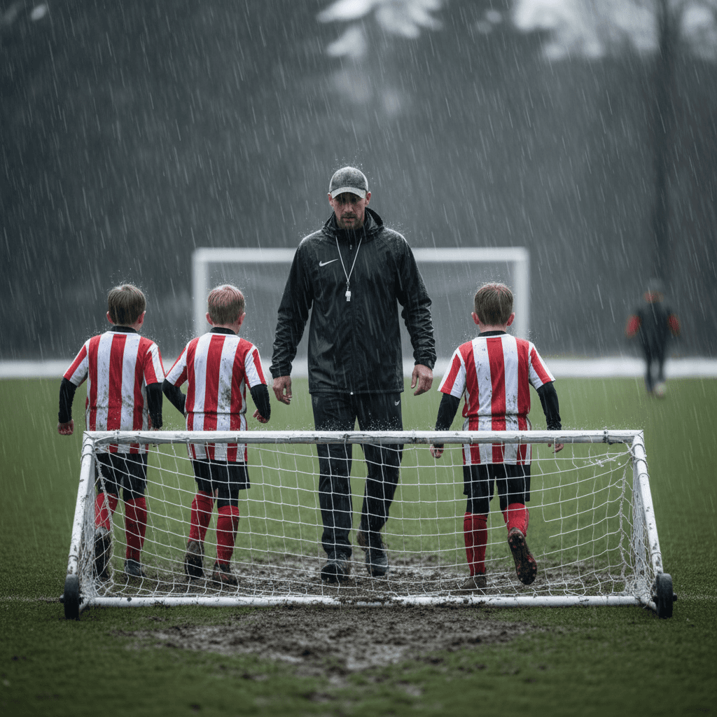 Coach explaining something to an athlete