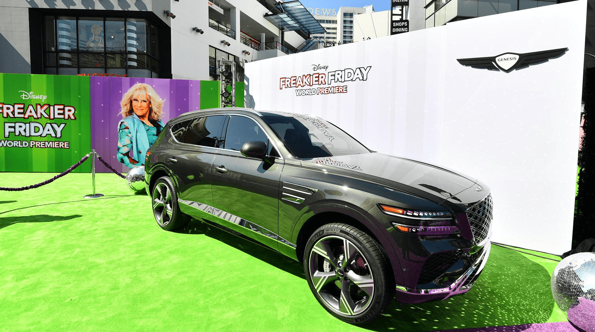Genesis presence at the Freakier Friday premiere extending the partnership into the film’s red carpet experience.