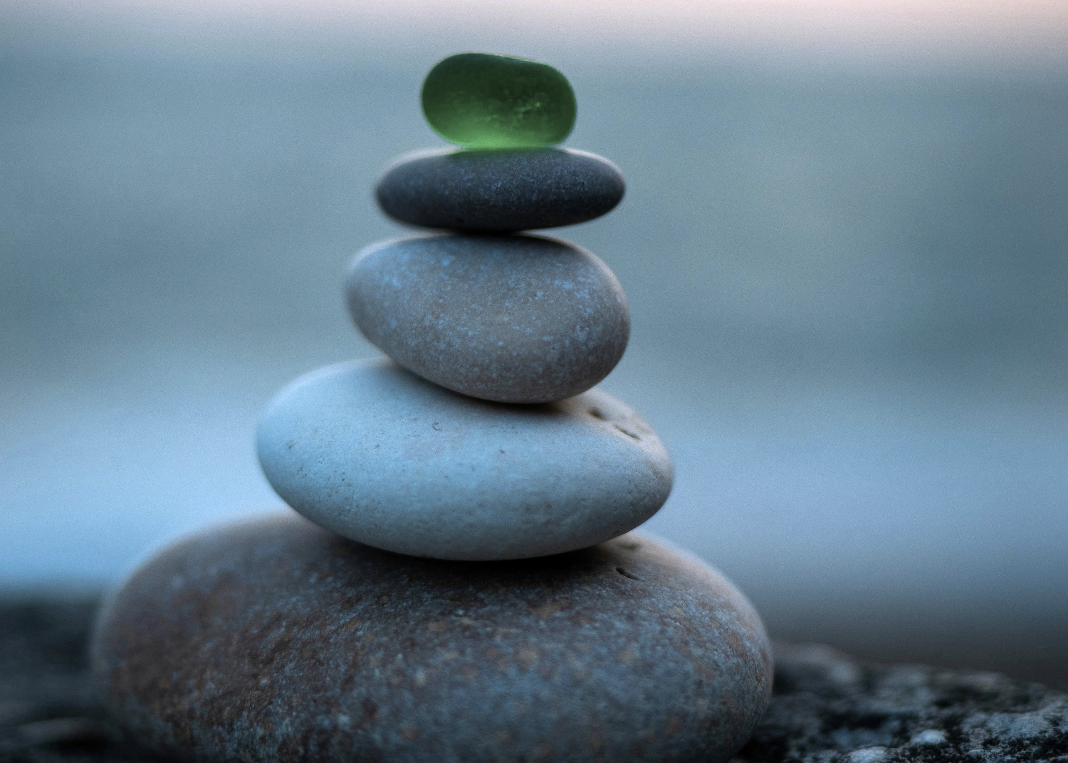 stone balance pyramid