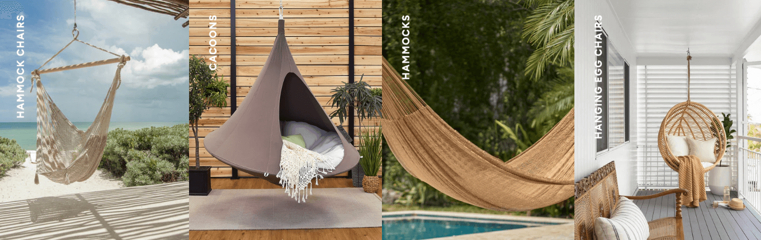 Shopify brand selling hammocks and outdoor loungers