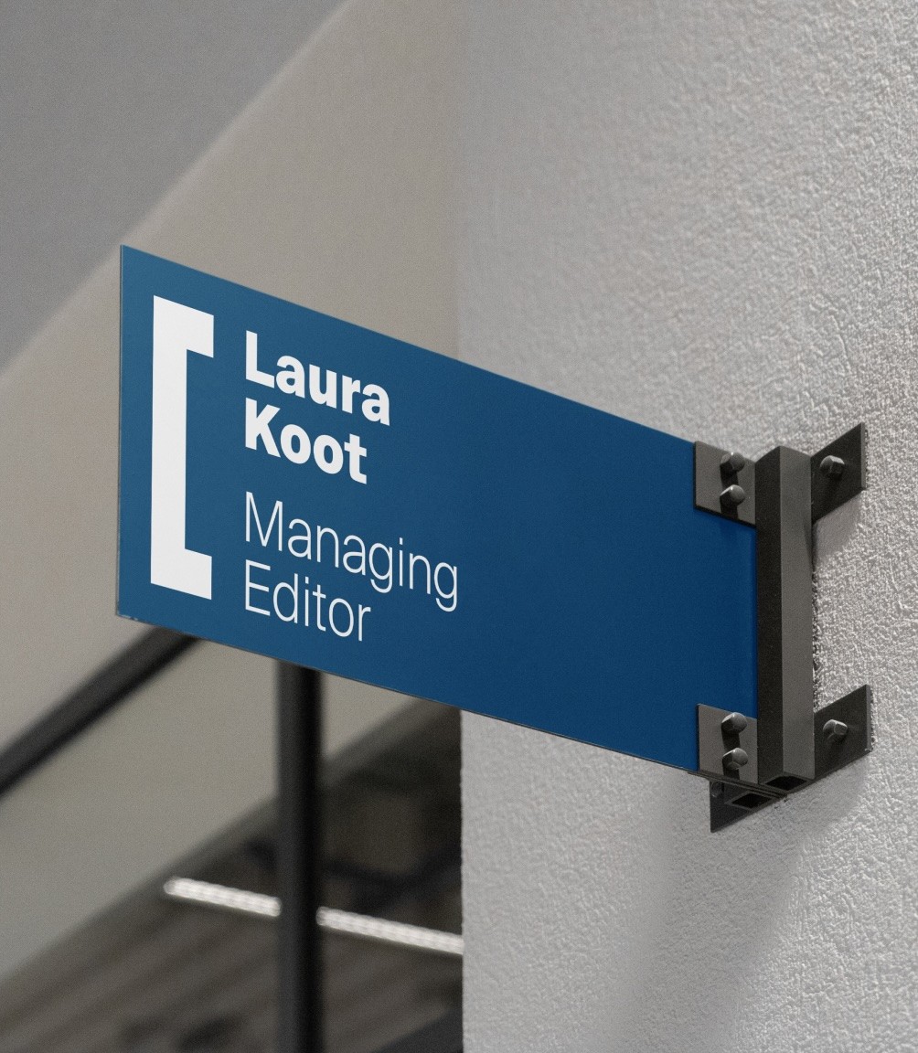 The National News Branding Wayfinding Signage