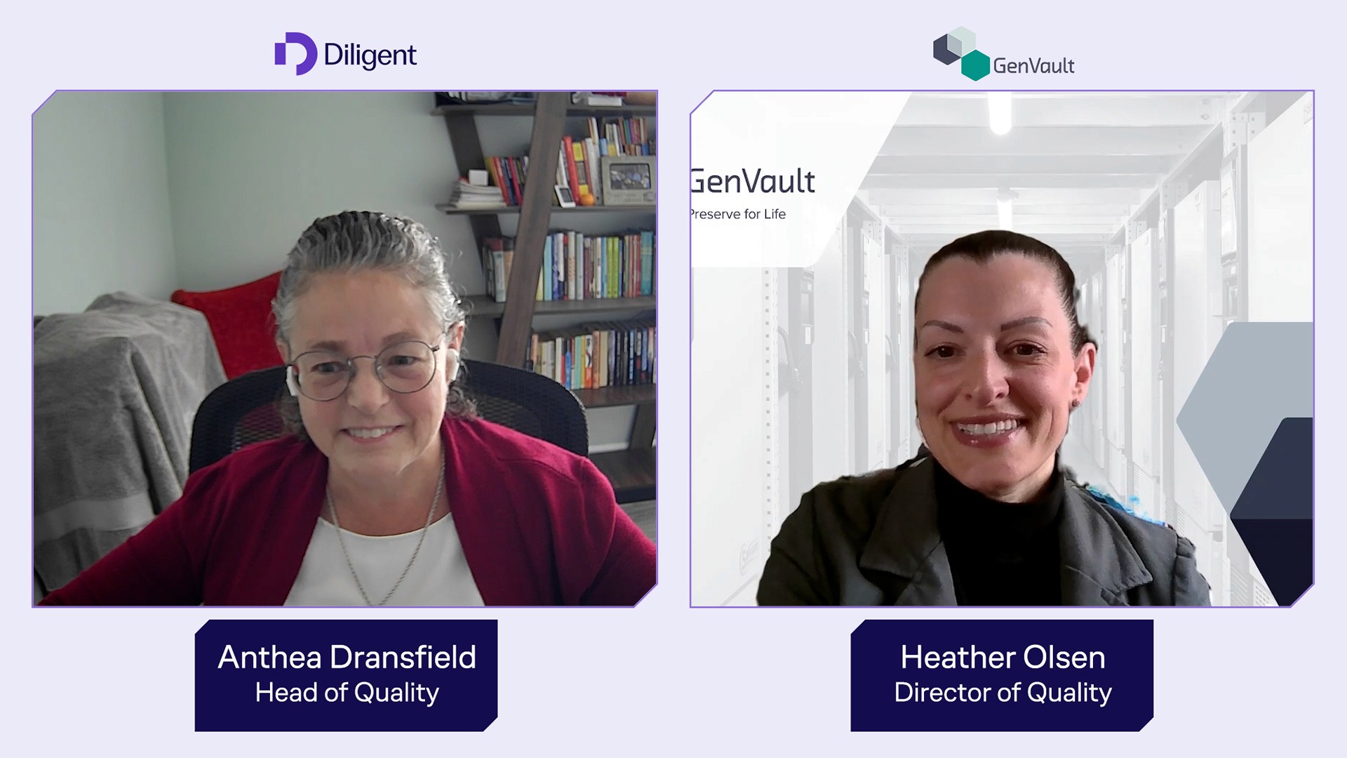 Still of Anthea Dransfield and Heather Olsen