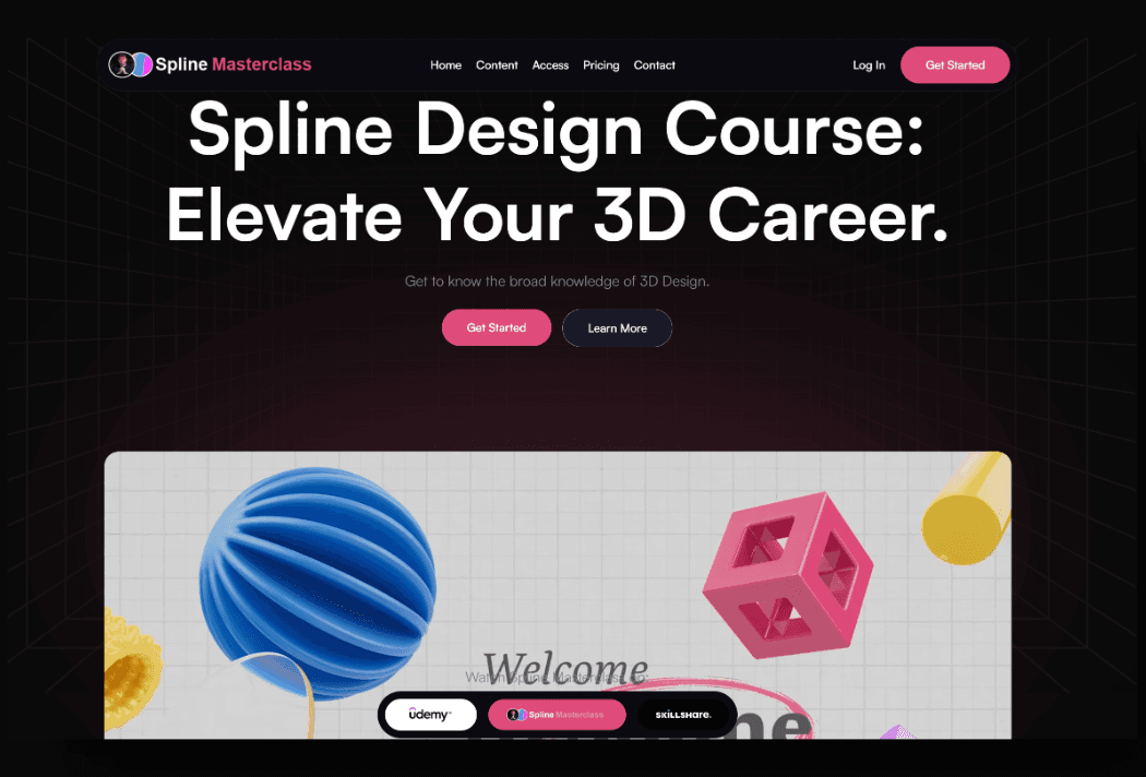 Spline 3d course