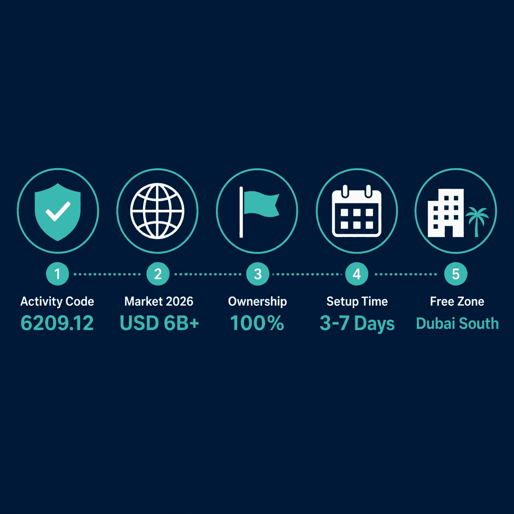 Infographic: How to Get a Cyber Security Consultancy Business License in Dubai