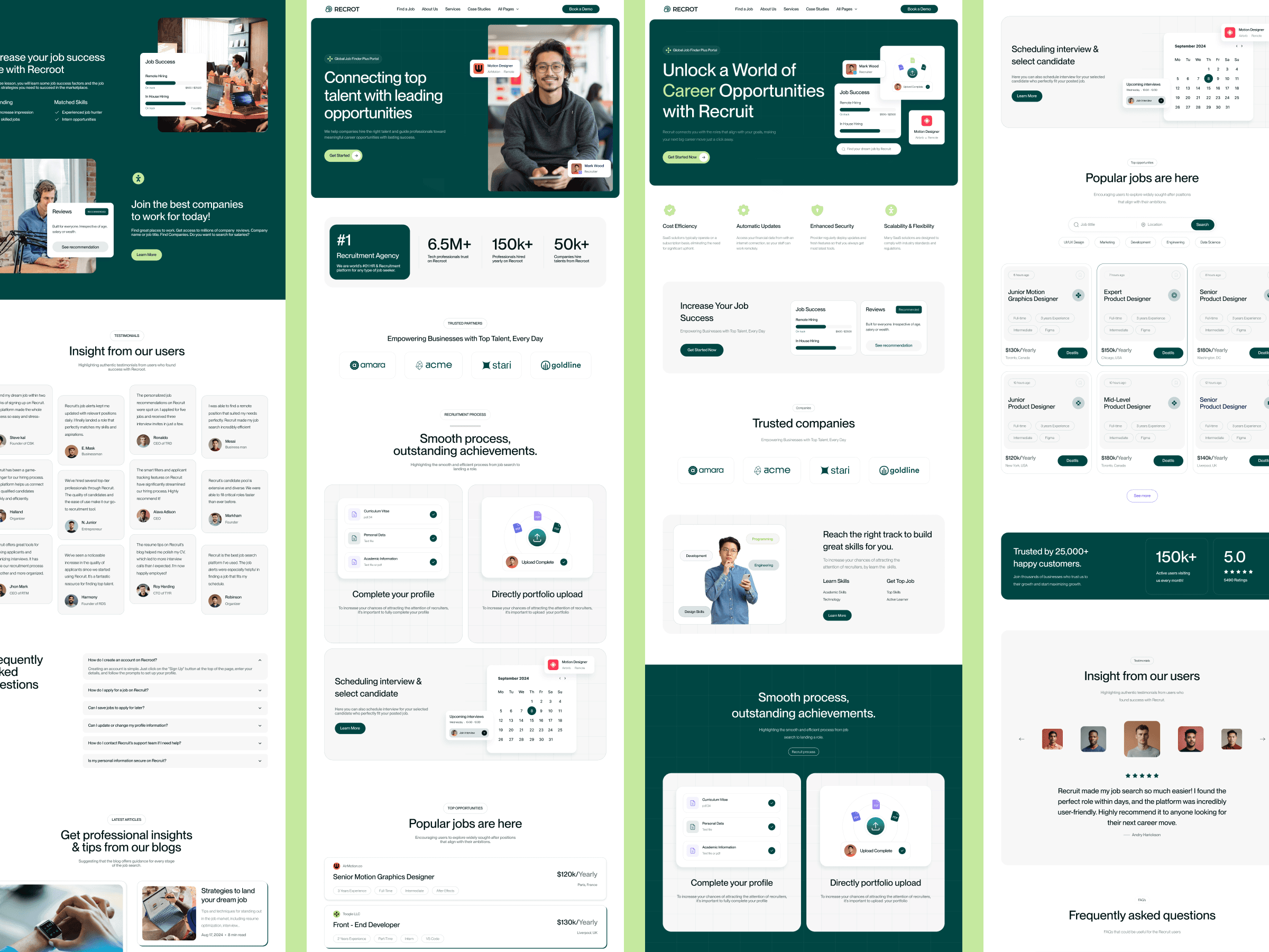 webflow recruitment agency template