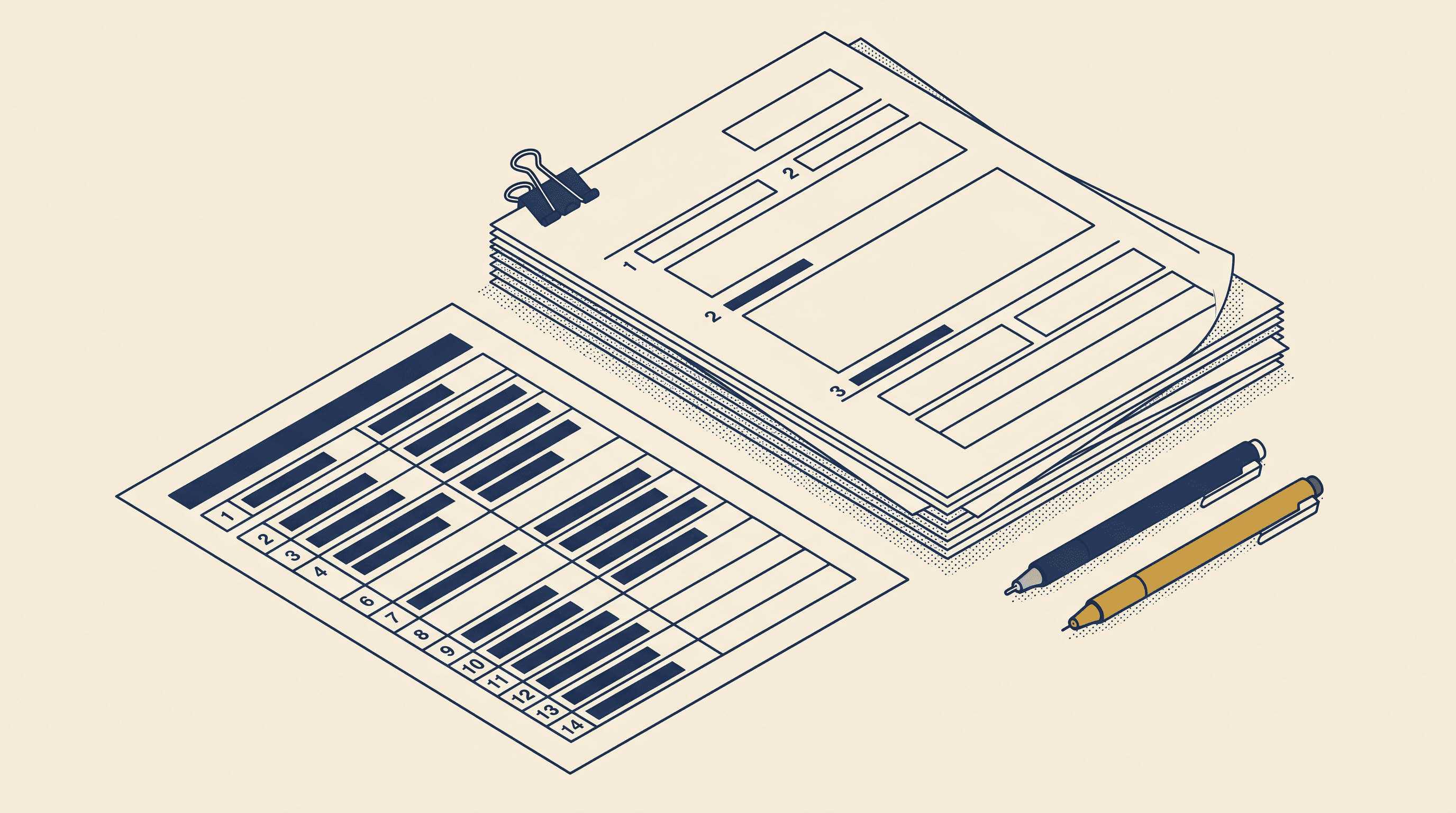 Objective memo pages and citation table
