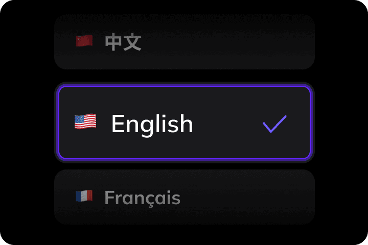 Step 2: proofreading and editing the AI video translation in a transcript editor.