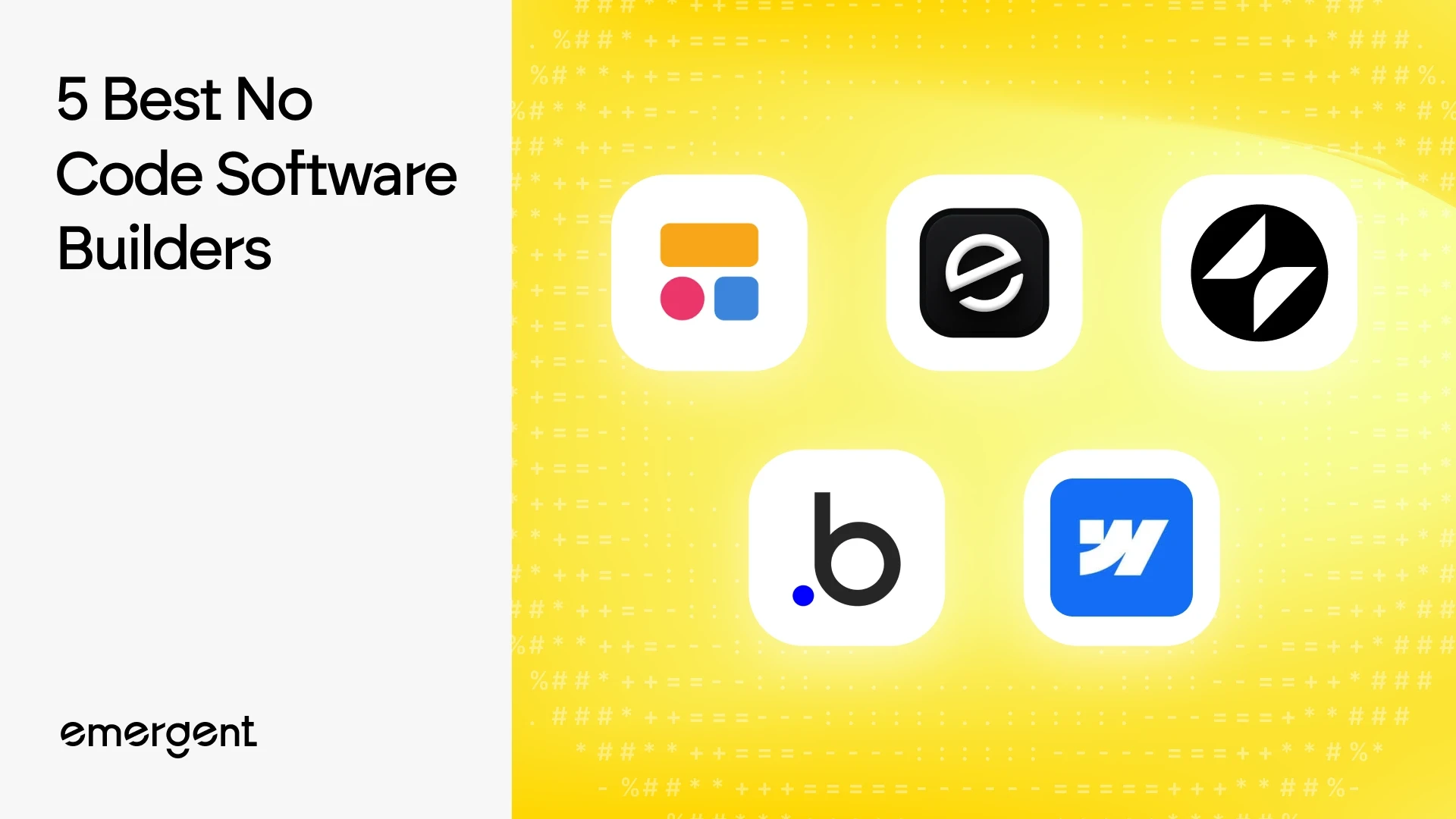 The 5 Best No Code Software Builders in 2026