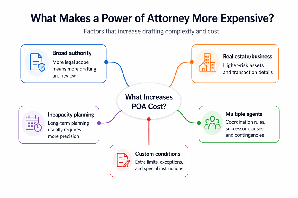 POA cost factors diagram