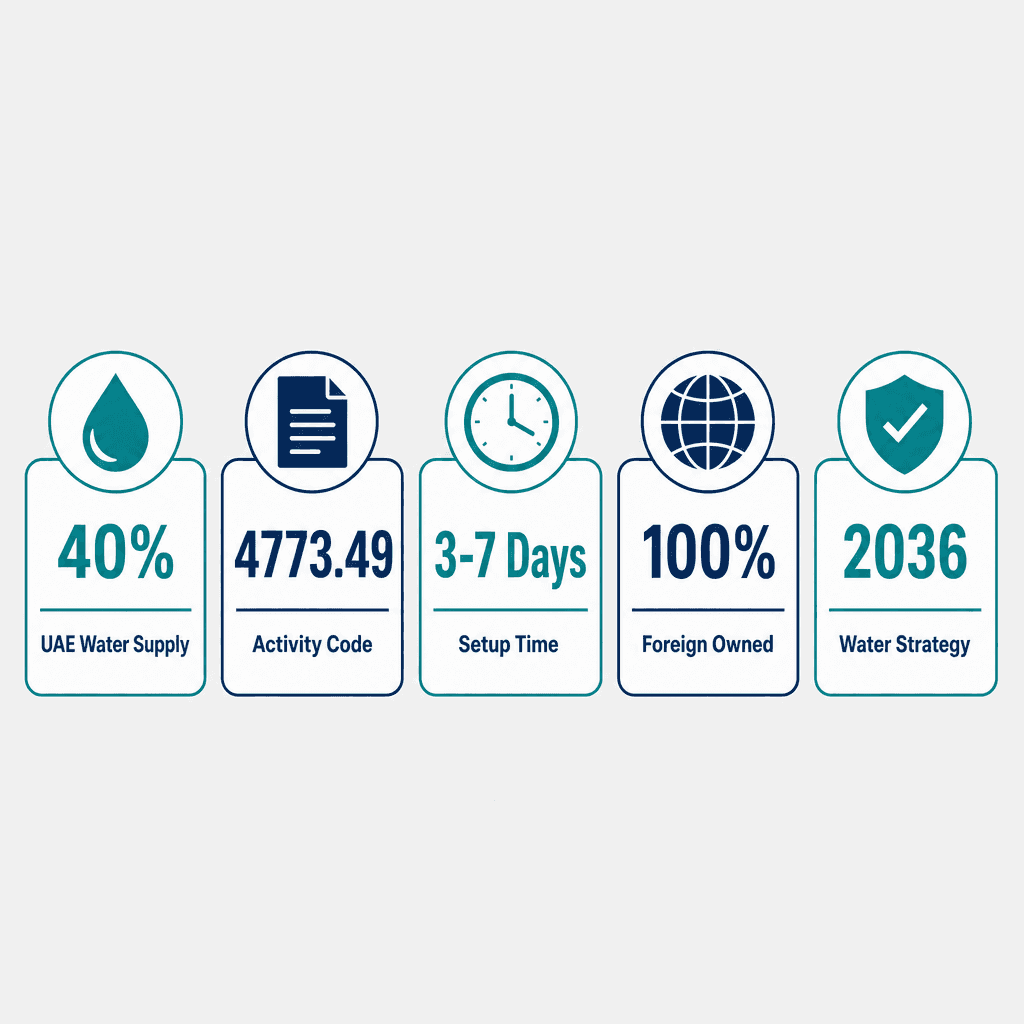 Infographic: How to Get a Water Desalination Equipment Trading License in Dubai