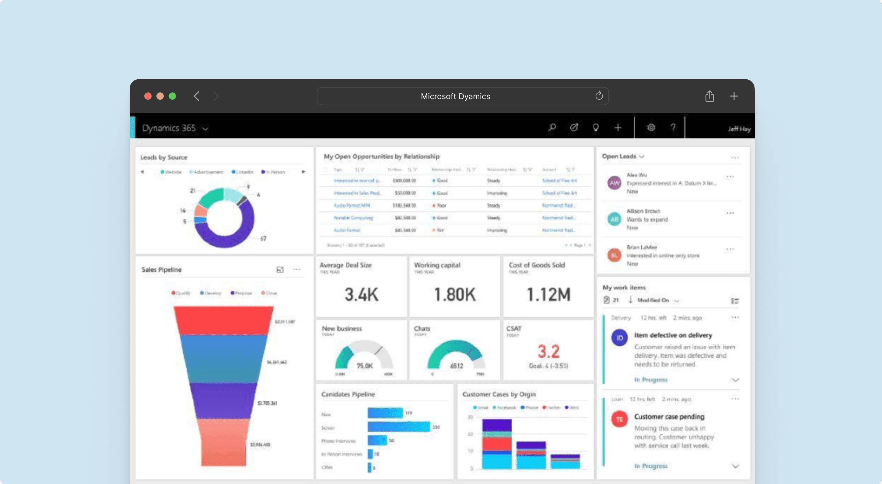 Microsoft dynamics for financial planning