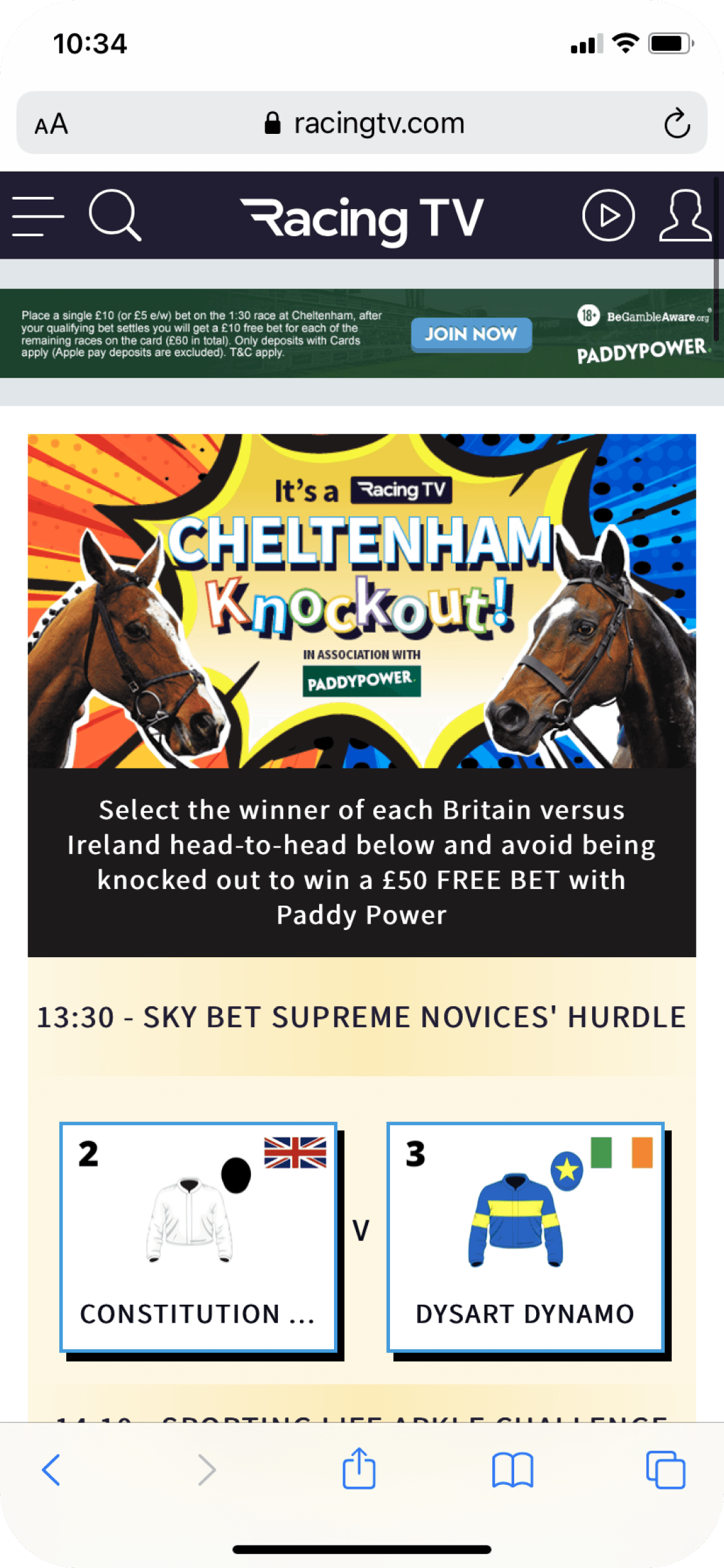 Racing TV: Cheltenham Knockout