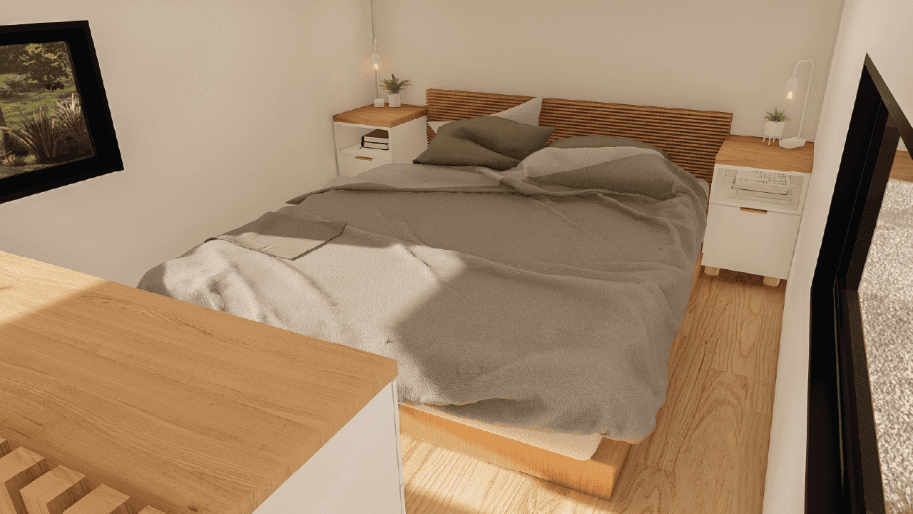 Tiny House Loft Bedroom