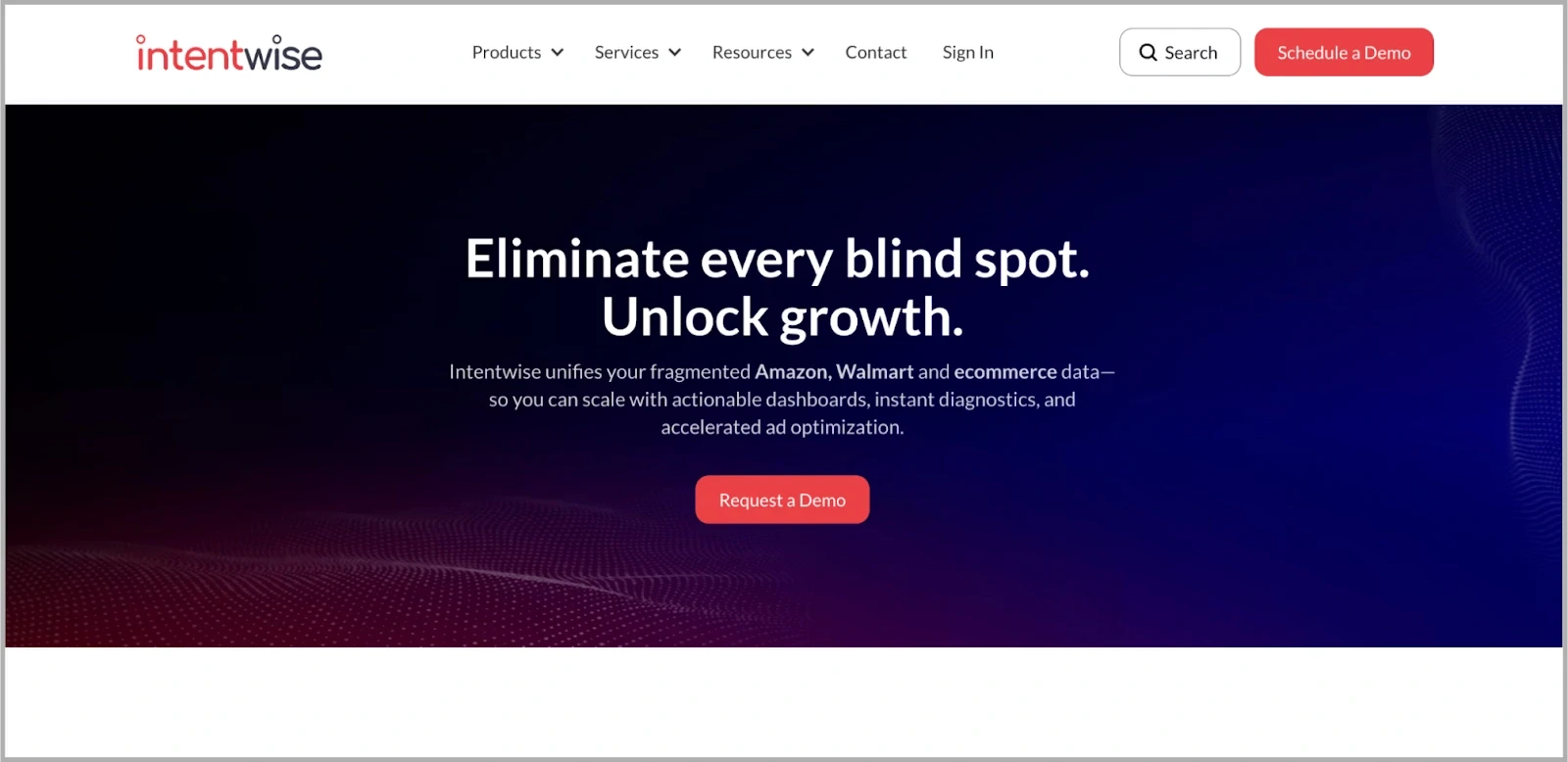 Intentwise Amazon PPC analytics homepage @@ Intentwise Amazon PPC analytics homepage