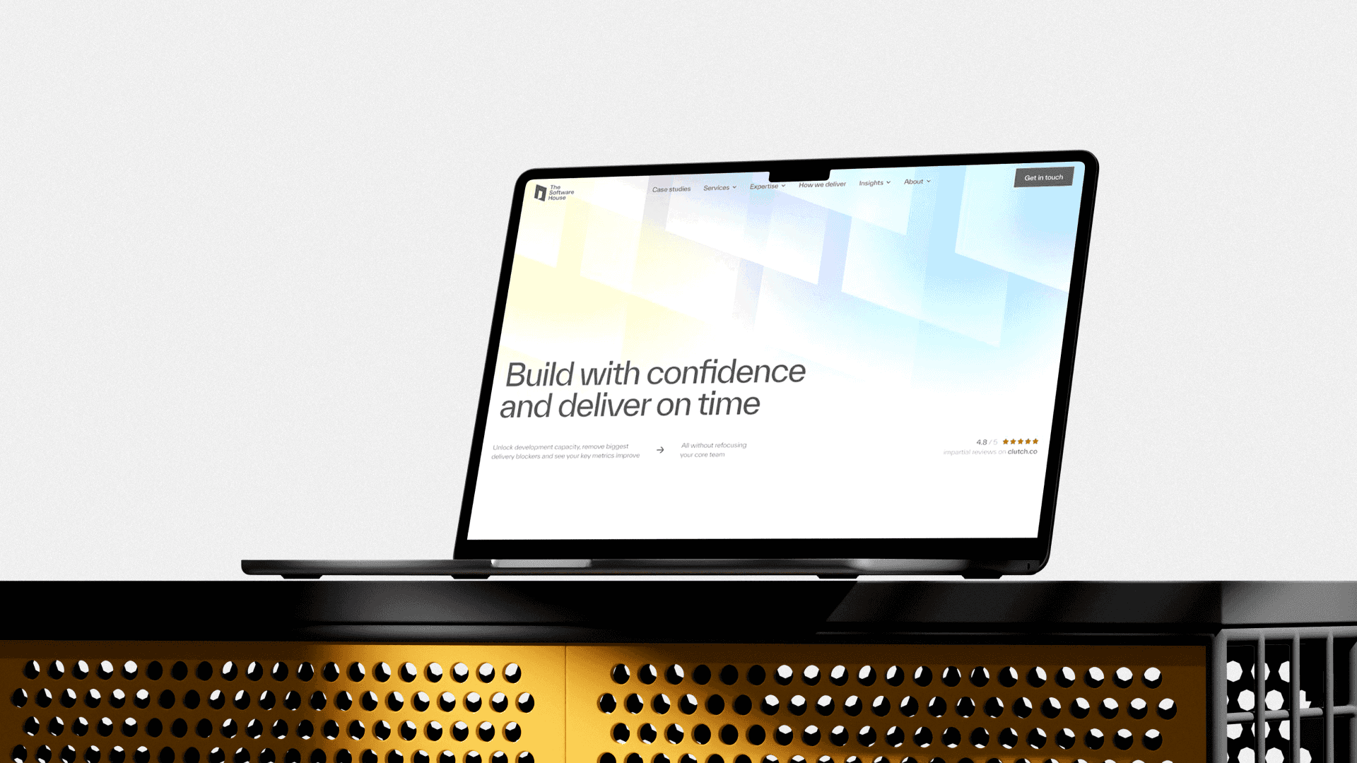 white and black laptop