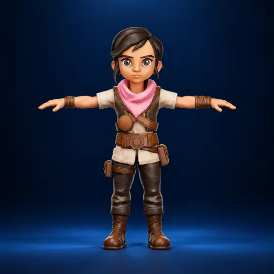 Hero character 02 — front view