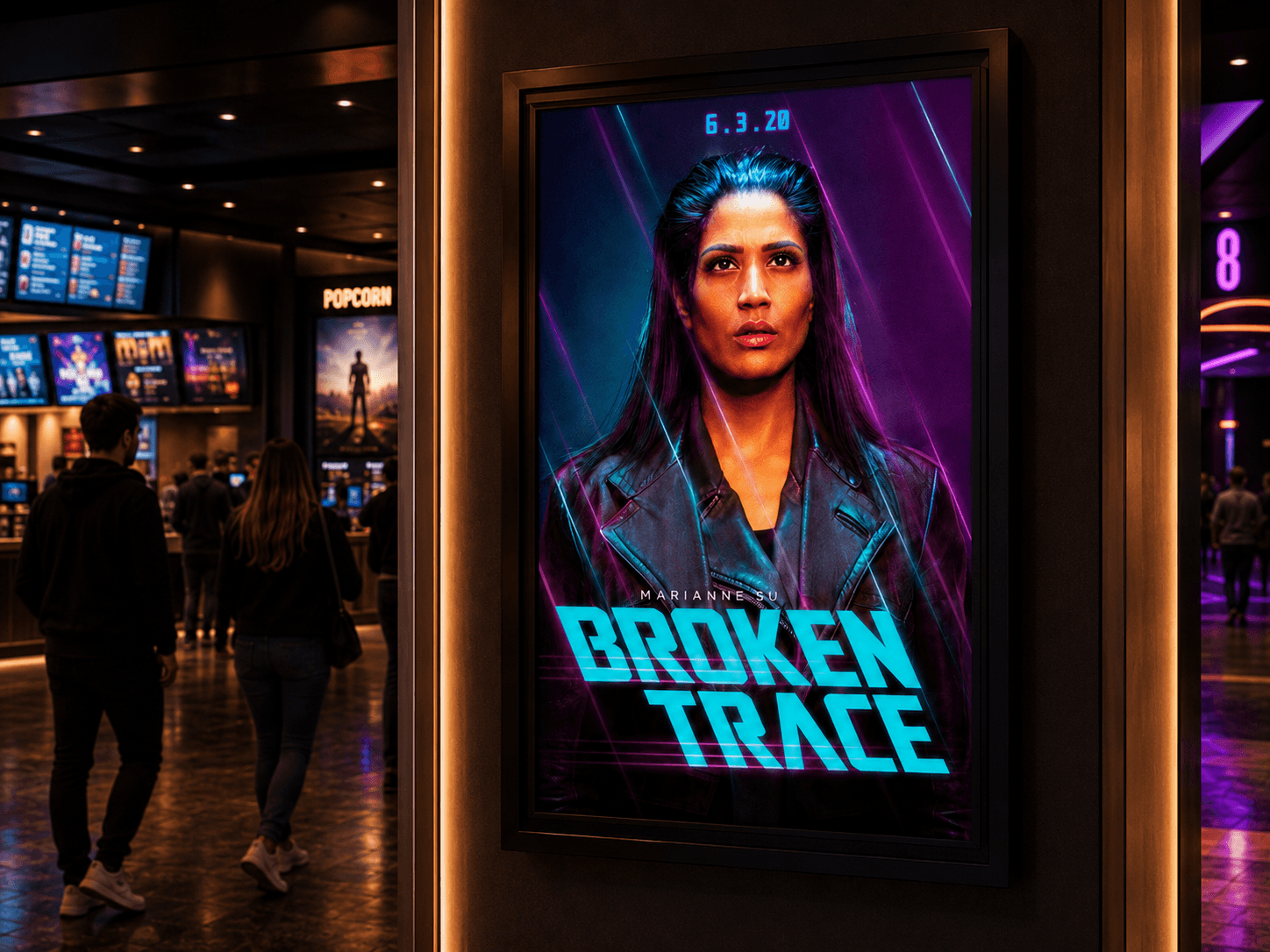Broken Trace cinema placement visualisation