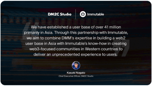 Quote from Kasaki Nagato, CEO, DM2 Studio