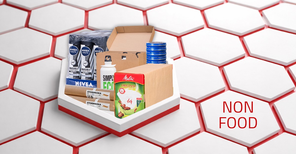 Non-Food Artikel: Nivea Deo, Shampoo, Kaffee, etc. in Geschenkbox. Online bestellen.