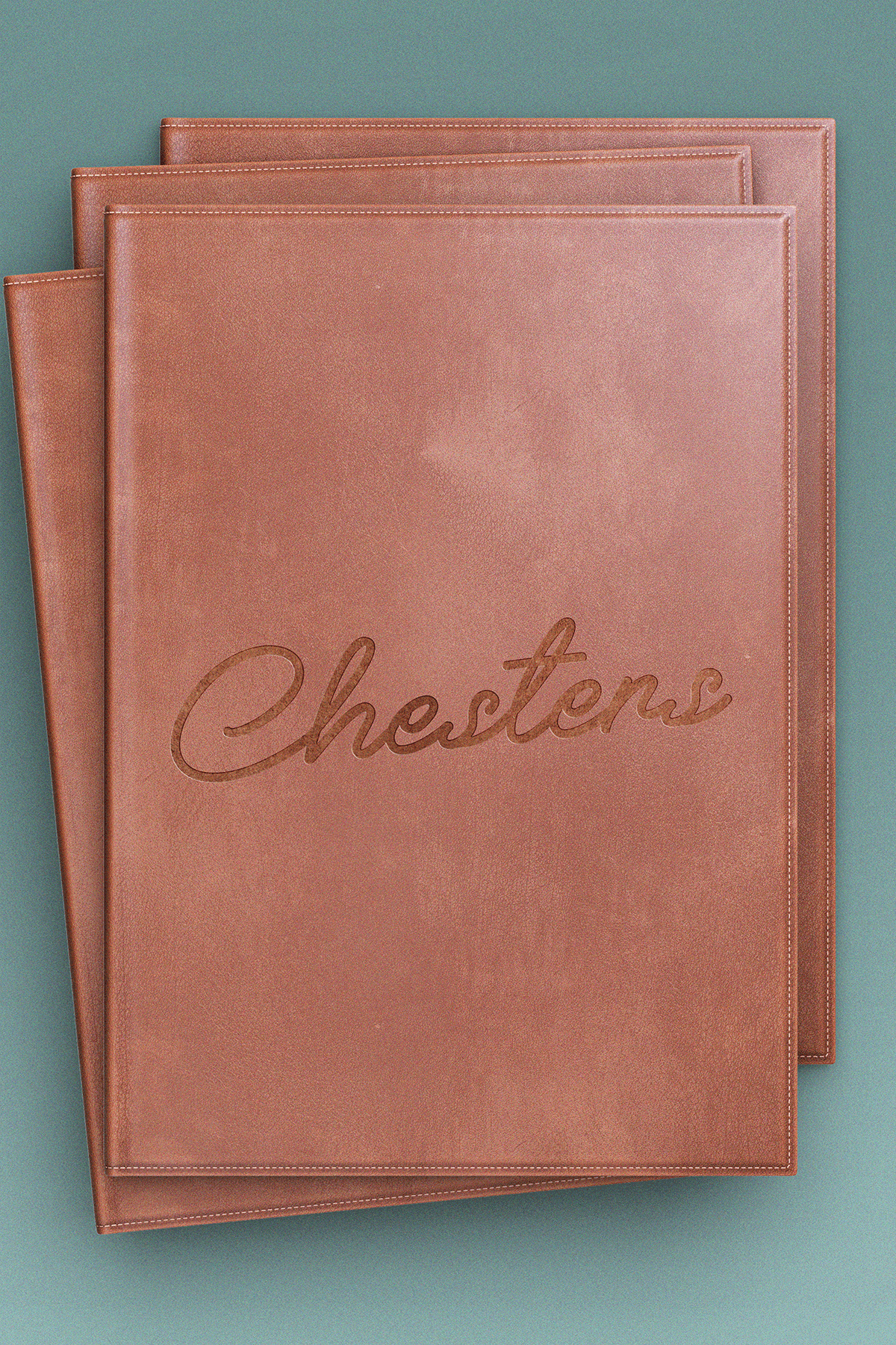 logo on menu brand design