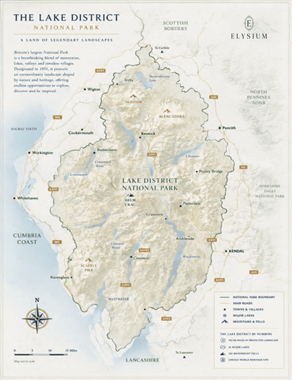 Lake District Grand Tour map