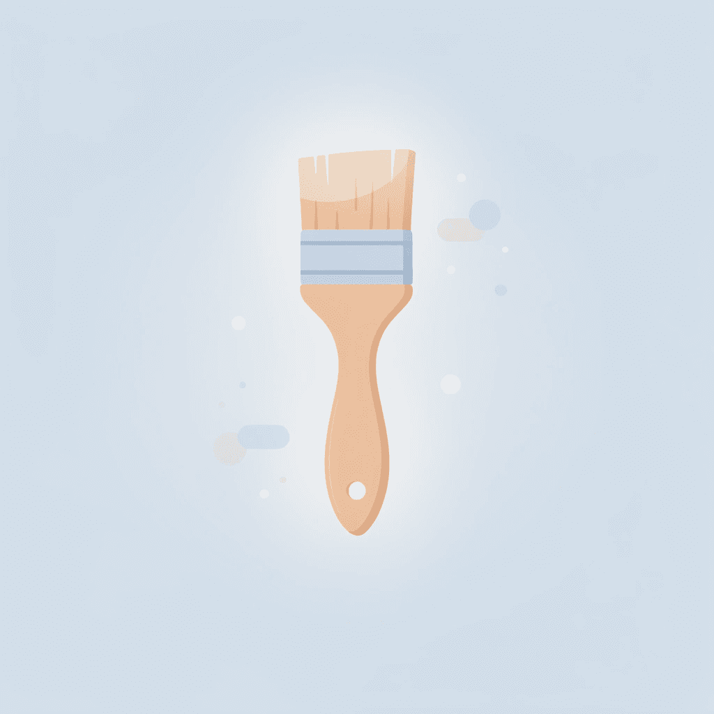 Paintbrush icon representing screen printing's thick ink application