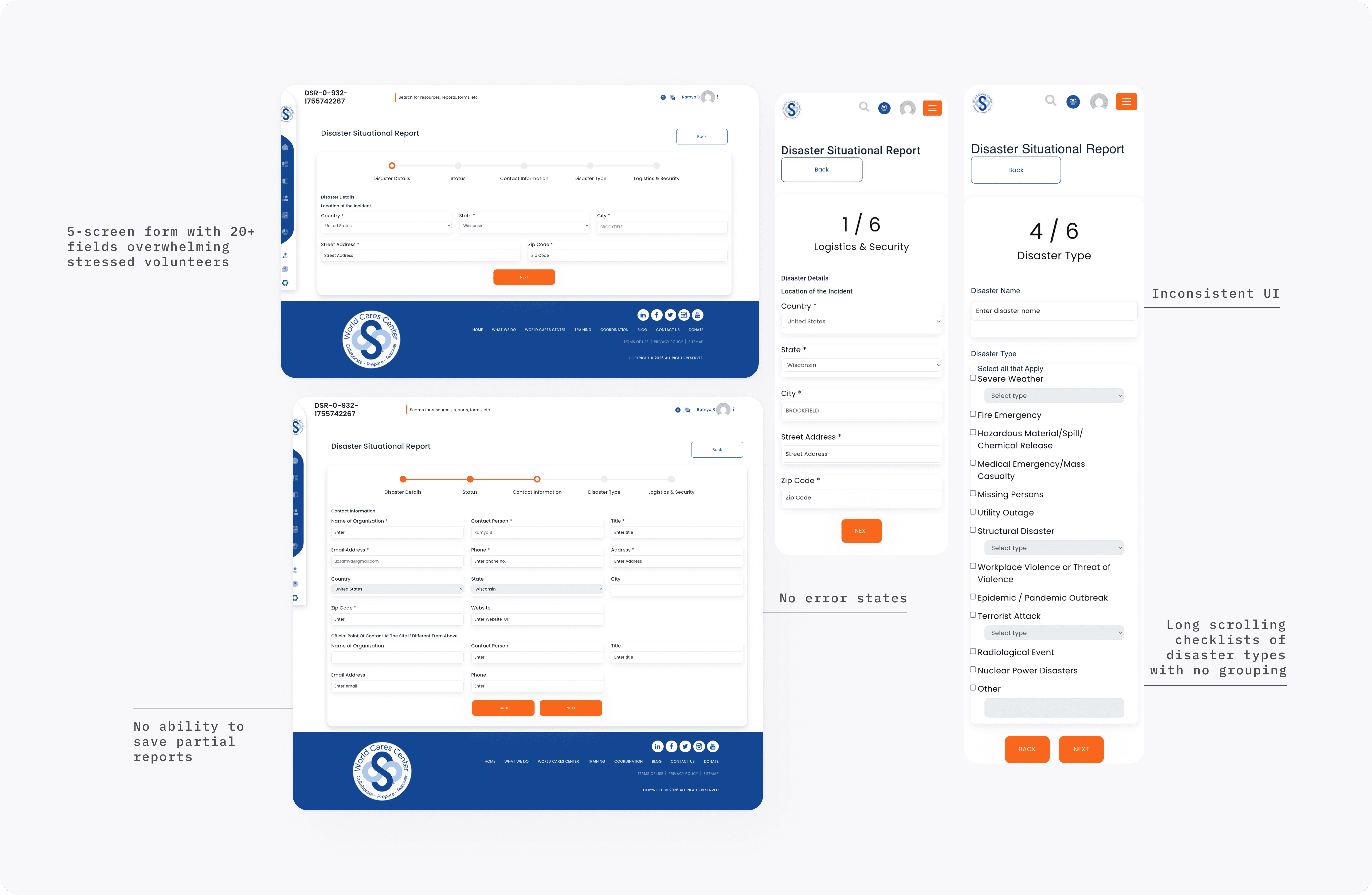 before public website of world cares center