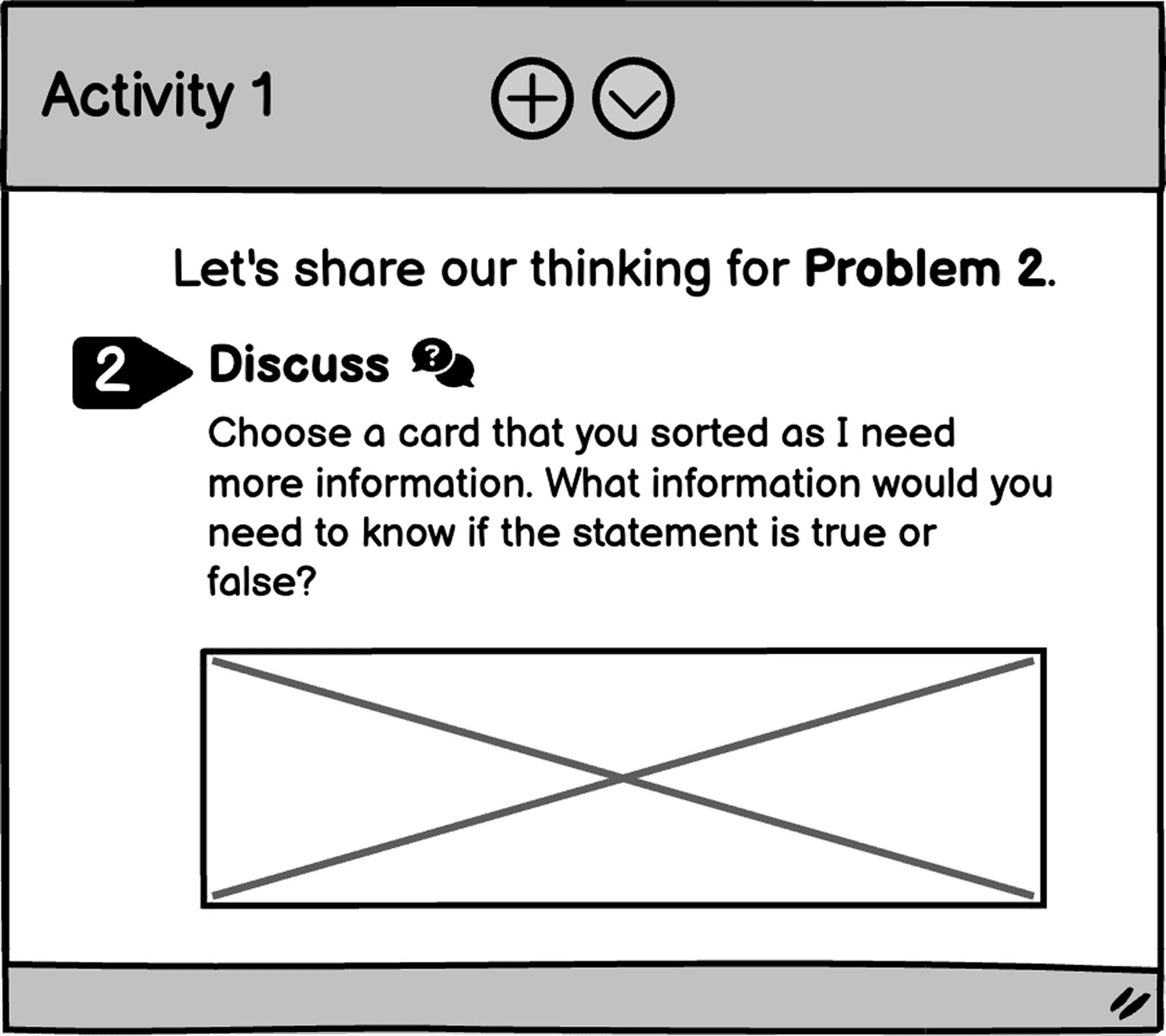 Low-fidelity layout exploration created in Balsamiq.